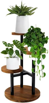 Productafbeelding van Plantenstand met 3 niveaus - Modern design voor binnen en buiten
