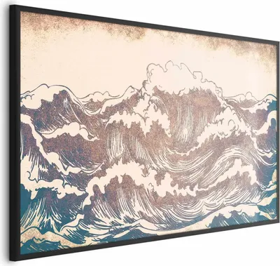 Produktbild von Posterpapier Poster - Giant Waves 90x60 cm Muster c-C-10115-ao-a