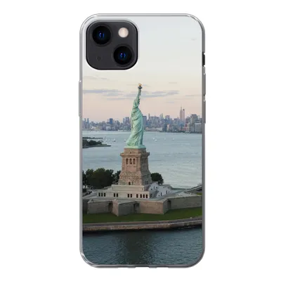 Produktbild von MuchoWow® Handyhülle Schutzhülle Hülle für iPhone 13 New York - Freiheitsstatue - Amerika Silikon Softcase Handy Hülle - Karteninhaber