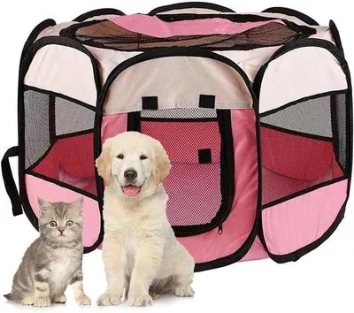 Image de Cage de transport pour chiens - Puppypack - Voyager avec son animal de compagnie - Cage pliable - 73 x 73 x 43 cm