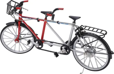 Obrázok produktu pre Bicykel model tandem 1/10 simulácia bicykel odnímateľný pre chlapcov dievčatá deti narodeninové darčeky domáce stolové dekorácie