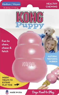 Produktbild von KONG Puppy, Hund, Blau, Gummi, Kauend, Abholen, Vereinigte Staaten