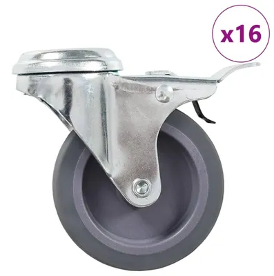 Produktbild von 16 Stk. Lenkrollen mit Rückenloch 75 mm
