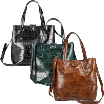 Produktbild von Rieker Damen Shopper Henkeltasche Damentasche H1330, Farbe:Schwarz