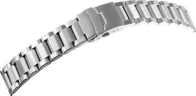Produktbild von Gliederband Edelstahl Armband in silber poliert