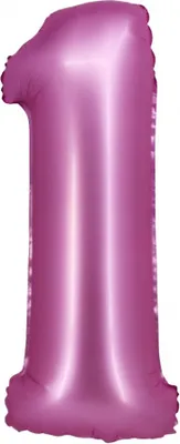 Produktbild von Folienballon - Nummer 1, rosa, 40'