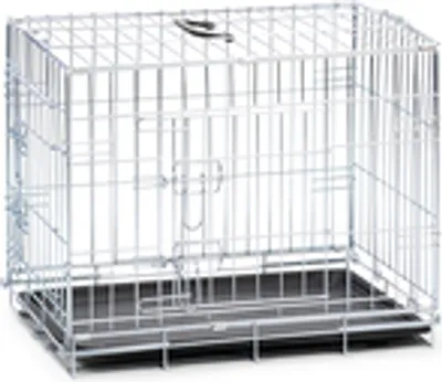 Produktbild von Karlie Drahtkäfig - Hundebox - 2 Türen - Metall - Silber - 63x43x49 cm