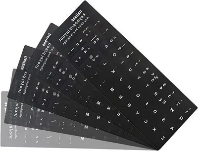 Immagine prodotto di Set di adesivi per tastiera per la conversione al layout italiano, compatibile con tastiere standard e laptop