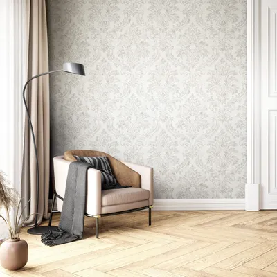 Produktbild von NEWROOM Tapete Amira Grey Grau Vliestapete - Vintage Ornamente Struktur  Germany