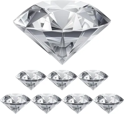 Zdjęcie produktu dla Diamenty ze szkła kryształowego 8 sztuk dekoracja ślubna 40mm przezroczysty