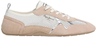Imagen del producto de Zapatillas deportivas Pepe Jeans para mujer, modelo Noa Net W, color gris perla, talla 38 EU