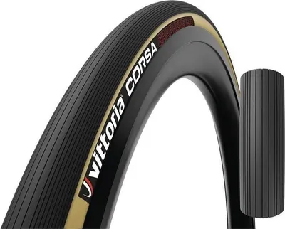 Image de Vittoria Corsa 700x32c (32-622) - pliable, noir-beige