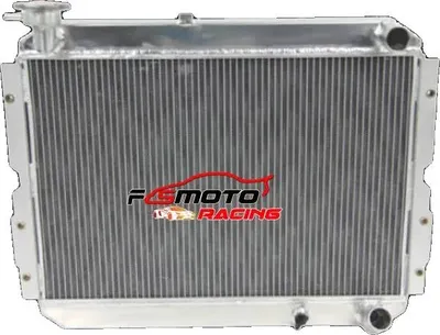 Productafbeelding van Koeler, aluminium, kernmaat 610 mm x 400 mm x 64 mm, totale afmetingen 682 mm x 515 mm x 90 mm, inlaat/uitlaat 38 mm, 3-rijige configuratie