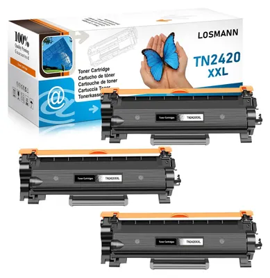Immagine prodotto di Toner LOSMANN XXL (6.000 pagine), compatibile con Brother TN2420 TN2410, per i modelli Brother MFC-L2710DW, MFC-L2710DN, MFC-L2750DW, DCP-L2530DW, DCP-L2510D, DCP-L2550DN, HL-L2350DW, HL-L2310D, HL-L2370DN (3 cartucce nere)