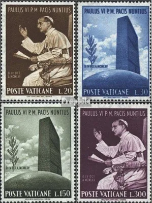 Produktbild von Briefmarken Vatikanstadt 1965 Mi 483-486 (kompl.Ausg.) postfrisch Sondermarken