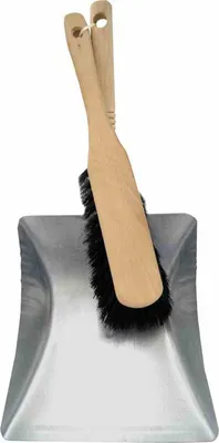 Produktbild von Mehrzweckschaufel-Set, 2-teilig Kehrblech verzinkt + Handfeger