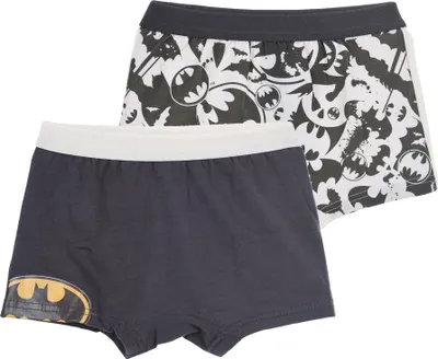Produktbild von Batman Jungen Kinder Unterhosen Boxershorts Set 2 tlg. , Größe Kids:104-110