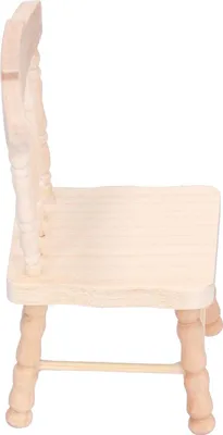 Produktbild von 1:12 Puppenhaus Stuhl Miniaturmöbel Puppenhaus Dekoration Modell Kinder spielen SpielzeugEinfarbig