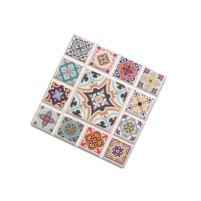 Produktbild von Zassenhaus Marrakesch Untersetzer, Keramik/Kork, 11 x 11 cm, Stern