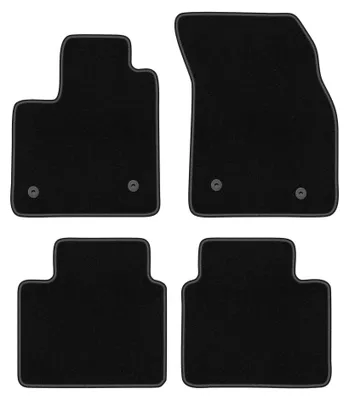 Productafbeelding van Velours automatten voor Ford Focus MK4 vanaf 2018 (hatchback/sedan/stationwagen) – 4-delig, zwart, op maat – Wielganizator BASIC