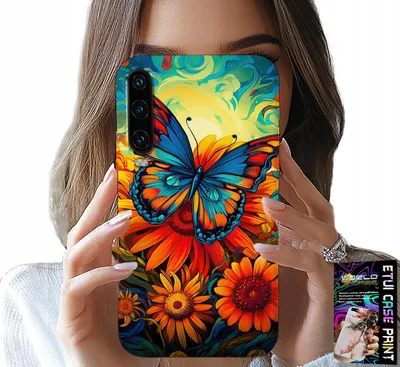Image de Étui Pour Huawei P30 - Papillons Fleurs Roses Étui