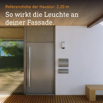 Produktbild von Steinel Außen-Wandleuchte L14S E27 mit Bewegungsmelder anthrazit IP44