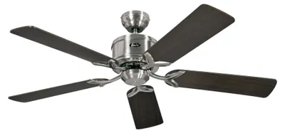 Zdjęcie produktu dla Energooszczędny wentylator sufitowy z pilotem Eco Elements 132 cm, chrom szczotkowany