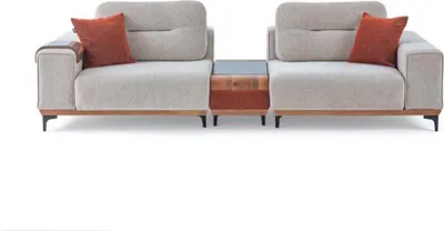 Produktbild von Stilvoller 3-Sitzer Mit Einem Einlagetisch Designer Wohnzimmer Couchen