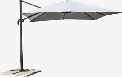 Produktbild von Ampelschirm 3x3 Quadratisch Pendelschirm Garten Café Alu Paradise