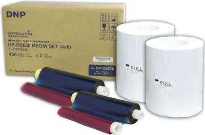 Immagine prodotto di DNP Paper DM46620 2 rotoli 400 pezzi 10x15 per DS620