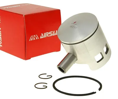 Zdjęcie produktu dla Komplet tłoków Airsal Sport o średnicy 45 mm, pojemność 62,4 ccm, przeznaczony do skuterów Yamaha DT50LC z silnikami 3LM3/3LM4, produkowanych w latach 1992-1995