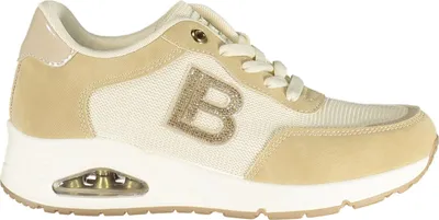Produktbild von Beiger Damensportschuh mit Strass und Kontrastdetails - Komfort pur