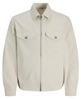 Image de Jack & Jones 12291882_137_L, Unie, Adulte, Fermeture éclair, Coton, Blanc