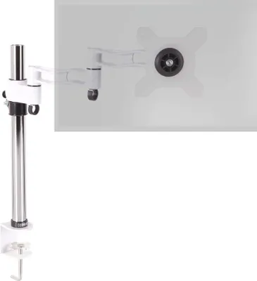 Produktbild von Duronic DM351X3 WE Monitorhalterung - Tischhalterung - Monitorarme - Monitorständer in Silber für LCD/LED Computer Bildschirme - Fernsehgeräte mit Neig und Rotierfunktion