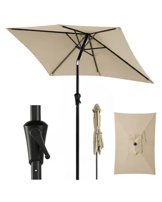 Produktbild von Sekey Rechteckiger Sonnenschirm 300 x 200 cm, Balkonschirm & Terrassenschirm mit Kurbel, UV50+ Sonnenschutz für Garten, Balkon und Terrasse