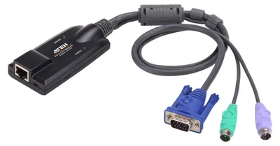 Produktbild von ATEN PS/2-VGA-KVM-Adapter, PS/2, PS/2, VGA, Mehrfarbig, RJ-45, 1 x RJ-45