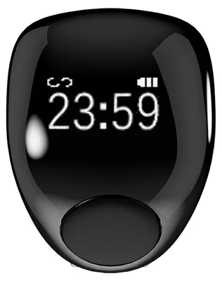 Produktbild von Digitaler Gebetszähler-Erinnerungsring Wasserdicht Bluetooth 5.1 Einstellbarer intelligenter Alarm Tasbih-Zählerring Originalfarbe 18 mm/0,71 Zoll und