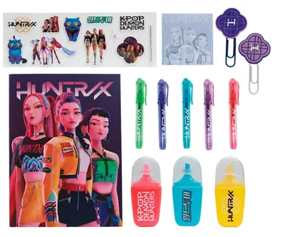 Obrázok produktu pre Súprava na písanie KPop Demon Hunters, balenie po 10 ks Huntr/x