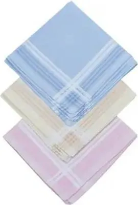 Produktbild von D&L Damen Taschentücher - Weiß - 12 Stück - 29x29 cm - 100% Satin Baumwolle
