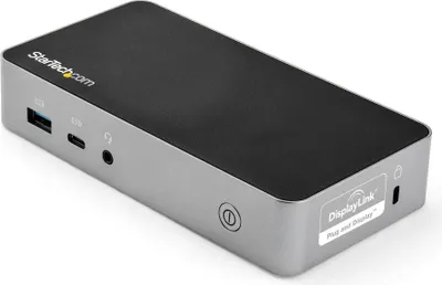 Produktbild von StarTech.com DK30CHHPDEU USB-C-Dockingstation (zwei HDMI-Monitore, 60 W Stromversorgung, Mac und Windows, 1x USB-C und 3x USB-A, 1080p) - Dockingstation - USB-C 3.1 - 2 x HDMI - 1GbE - 90 Watt