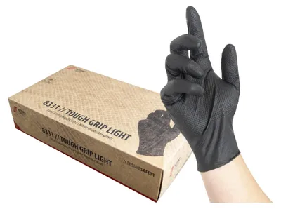 Produktbild von 8331 // 50 Paar Nitras tough Grip Light verstärkte Einmalhandschuhe M