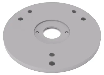 Image de PRIWAS plaque adaptatrice XL compatible avec Bosch GOF 130 | semelle de glissement agrandie pour bagues de copiage compatible avec les défonceuses Bosch