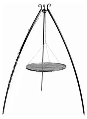 Zdjęcie produktu dla Grill na trójnogu 200 cm COOK KING - ruszt stal naturalna 80 cm