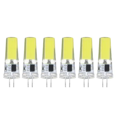 Obrázok produktu pre 6 ks G4 LED žiaroviek 9 W stmievateľná COB žiarovka 500 LM pre stropné svietidlá, osvetlenie krajiny, lustre, 6500 K biele svetlo