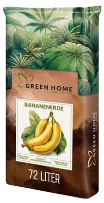 Produktbild von Green Home Bananenerde 72 L – für Bananen & Tropenpflanzen, mit Langzeitdünger, Perlite, Kokosfasern, pH 5,8, staunässefrei