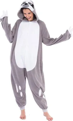 Obrázek produktu pro Spooktacular Kostým pro dospělé Lenochod pyžamo L Grey