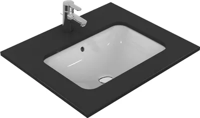 Produktbild von Ideal Standard Connect Unterbauwaschtisch 58 cm, ohne Hahnloch, mit Überlauf