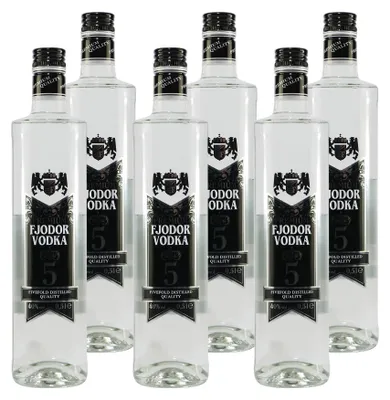 Produktbild von Fjodor Vodka Fivefold Distilled (6 x 0,5L)