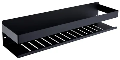 Immagine prodotto di Portasapone doccia - Acciaio inox - 40 cm - Nero opaco