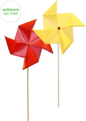 Produktbild von Bastelset Windräder von Prell, D: 18 cm 20 Stück